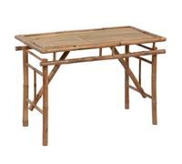 vidaXL Table de jardin pliante 115x50x75 cm bambou