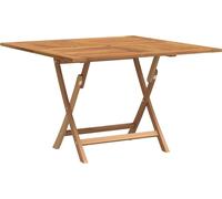 vidaXL Table de jardin pliante 110x110x75 cm bois massif teck