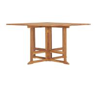 vidaXL Table de jardin pliante 110x110x75 cm bois massif teck