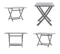 vidaXL Table de jardin pliante 120 x 70 x 75 cm Bois massif Acacia - Table de salle à manger - Tables de jardin - Tables de jardin