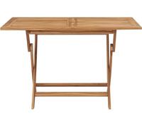 vidaXL Table de jardin pliante 120x70x75 cm bois massif teck