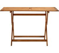 vidaXL Table de jardin pliante 120x70x75 cm en bois massif d'acacia