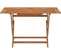 vidaXL Table de jardin pliante 120x70x75 cm en bois massif d'eucalyptus