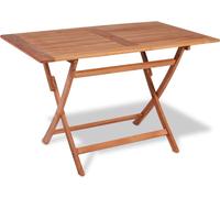 vidaXL Table de jardin pliante 120x70x75 cm teck massif
