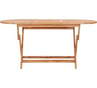 vidaXL Table de jardin pliante 160×80×75 cm Bois massif teck
