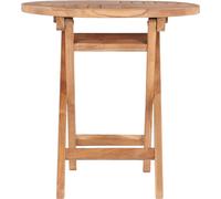 vidaXL Table de jardin pliante 45 cm bois massif teck