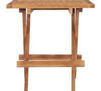 vidaXL Table de jardin pliante 50x50x50 cm teck massif