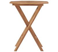 vidaXL Table de jardin pliante 60×60×75 cm teck massif