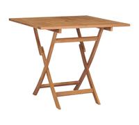 vidaXL Table de jardin pliante 85x85x76 cm teck massif
