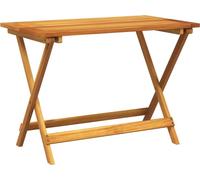 vidaXL Table de jardin pliante 90x52,5x65 cm bois massif acacia