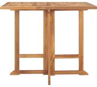 vidaXL Table de jardin pliante 90x90x75 cm en teck massif