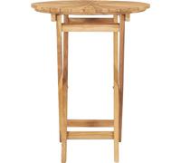 vidaXL Table de jardin pliante Ø 60 cm bois massif teck