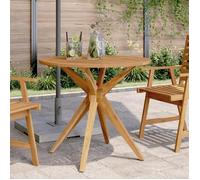 vidaXL Table de jardin ronde Ø85x75 cm Bois massif Acacia