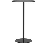 vidaXL Table de jardin ronde noire Ø60x105 cm acier