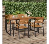 vidaXL Table de jardin U 160x80x75 cm bois acacia