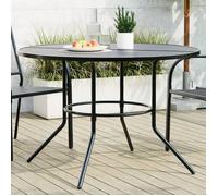 vidaXL Table de terrasse ronde Anthracite Acier revêtu par poudre