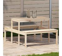 vidaXL Table de pique-nique 110x134x75 cm Bois