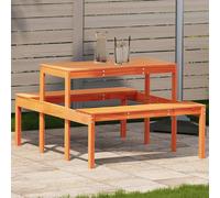 vidaXL Table de pique-nique 110x134x75 cm pin