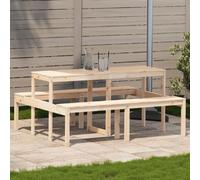 vidaXL Table de pique-nique 160x134x75 cm pin massif