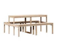 vidaXL Table de pique-nique 160x134x75 cm pin massif