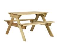 vidaXL Table de pique-nique avec bancs 110x123x73 cm Bois de pin imprégné