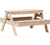 vidaXL Table de pique-nique pour enfants 88x97x52 cm pin massif