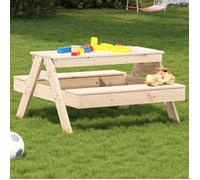 vidaXL Table de Pique-nique pour Enfants, Table à Manger Rectangulaire, Meuble de Camping Jardin Terrasse Patio, Moderne, 832596