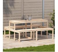 vidaXL Table de pique-nique 160x134x75 cm pin massif