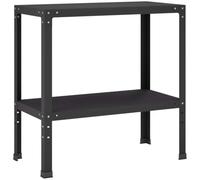 vidaXL Table de rempotage 60 x 40 x 80 cm Acier Enduit de Poudre Noir