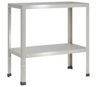 vidaXL Table de rempotage 60 x 40 x 80 cm Acier Inoxydable Argenté