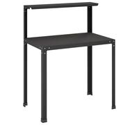 vidaXL Table de rempotage 60 x 50 x 104 cm Acier Enduit de Poudre Noir