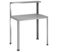 vidaXL Table de rempotage 60 x 50 x 104 cm Acier galvanisé Argenté