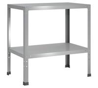 vidaXL Table de rempotage 60 x 50 x 80 cm Acier galvanisé Argenté