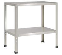 vidaXL Table de rempotage 60 x 50 x 80 cm Acier Inoxydable Argenté