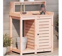 vidaXL Table à plantes avec étagères 82,5x50x109,5 cm Bois massif Douglas