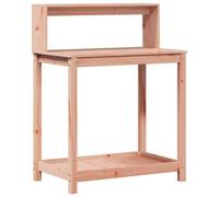 vidaXL Table de Rempotage avec Étagères, Table de Plantation avec Rangement, Banc de Rempotage, Table à Plantes Jardin, Bois Massif de Douglas