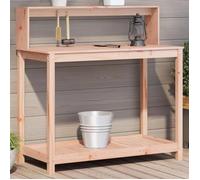 vidaXL Table à plantes avec étagères 108x50x109,5 cm Bois massif Douglas