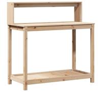 vidaXL Table à plantes avec étagères 108x50x109,5 cm Pin massif