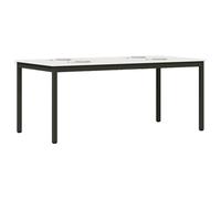 vidaXL Table de Salle à Manger/Table de Repas Blanc 180 x 90 x 75 cm, Salle à Manger, carré, Moderne, Durable, élégant, Minimaliste, Parfait pour Les réunions de Famille, Facile à Nettoyer, 64 Pieds