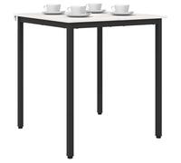 vidaXL Table de Salle à Manger/Table de Repas Blanc 70 x 70 x 75 cm, Salle à Manger, carré, Moderne, Durable, élégant, Minimaliste, Parfait pour Les réunions de Famille, Facile à Nettoyer, 64 Pieds