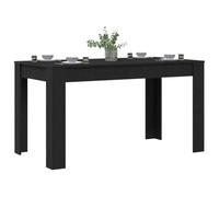 vidaXL Table de salle à manger rectangulaire Chêne noir 140×74,5×76 cm en bois d'ingénierie