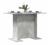 vidaXL Table de Salle à Manger/Table de Repas Gris béton, Table de Jardin rectangulaire Moderne, Surface extérieure, Bois conçu, mobilier élégant pour la terrasse, Design stylé