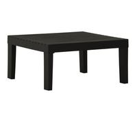 vidaXL Table de jardin Lounge plastique gris