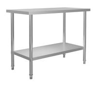vidaXL Table de travail de cuisine 120x60x85 cm Acier inoxydable 51190