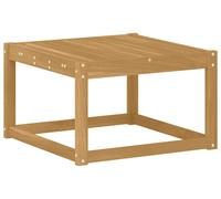 vidaXL Table d'extérieur en bois massif d'acacia, blanche, 59 x 59 x 37 cm