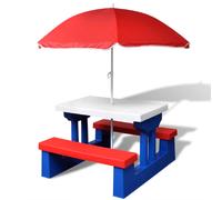 vidaXL Table et bancs de pique-nique pour enfants