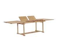 vidaXL Table extensible de jardin 180-280x100x75 cm Teck solide