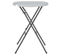 vidaXL Table haute pliante blanche 80x110 cm HDPE