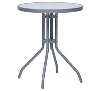 vidaXL Table jardin Gris clair Ø60 cm