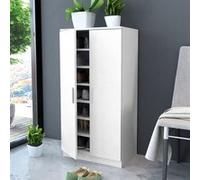 vidaXL Meuble à chaussures 7 étagères - Blanc